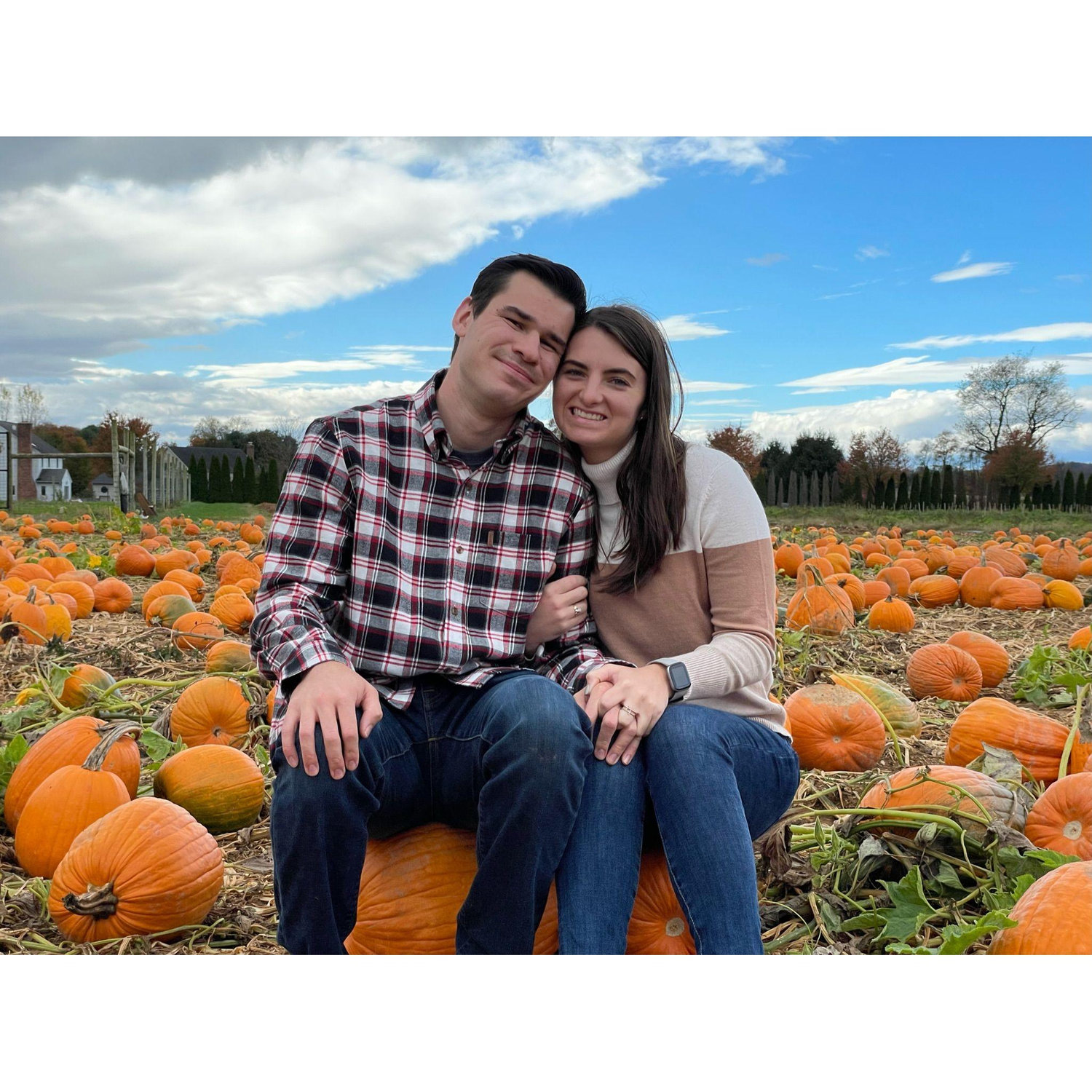 October 31, 2021. Breinigsville, PA. Annual Pumpkin Picking trip at Grim's with Amanda and Dan!