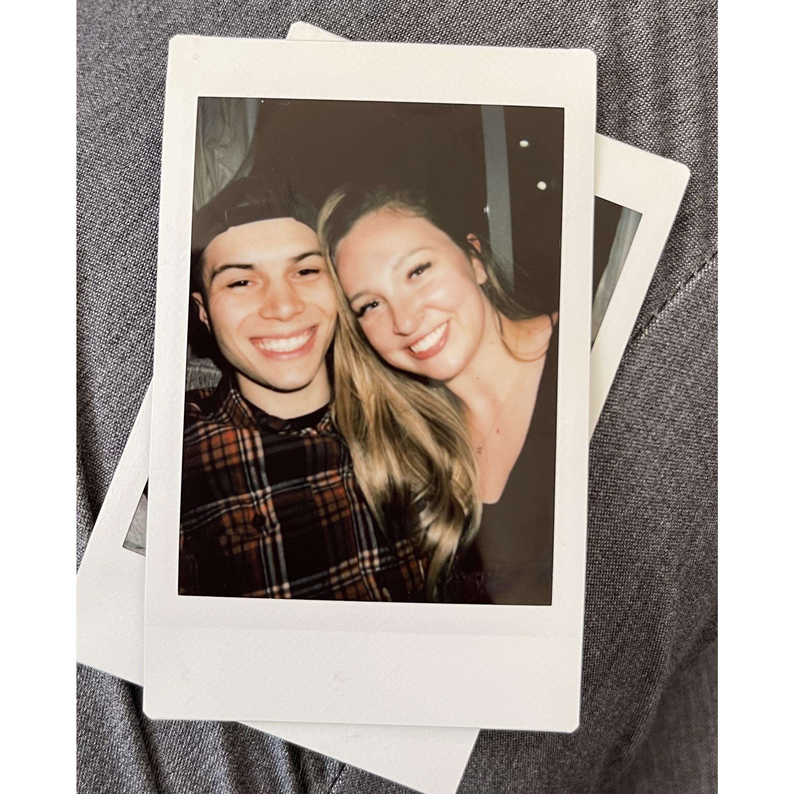 Our first photo together
