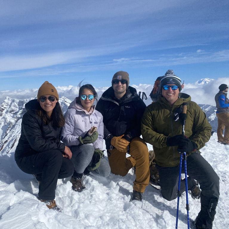 Our first date - a supervised "hike" to Mt. St. Helens in Washington with Abby Tomkovich and CJ Preysler.