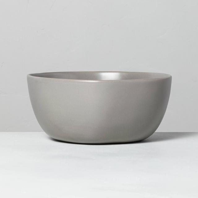 Large Stoneware Serve Bowl Matte Gray - Hearth & Hand™ with Magnolia