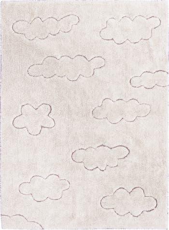 RugCycled Clouds Washable Cotton Blend Rug