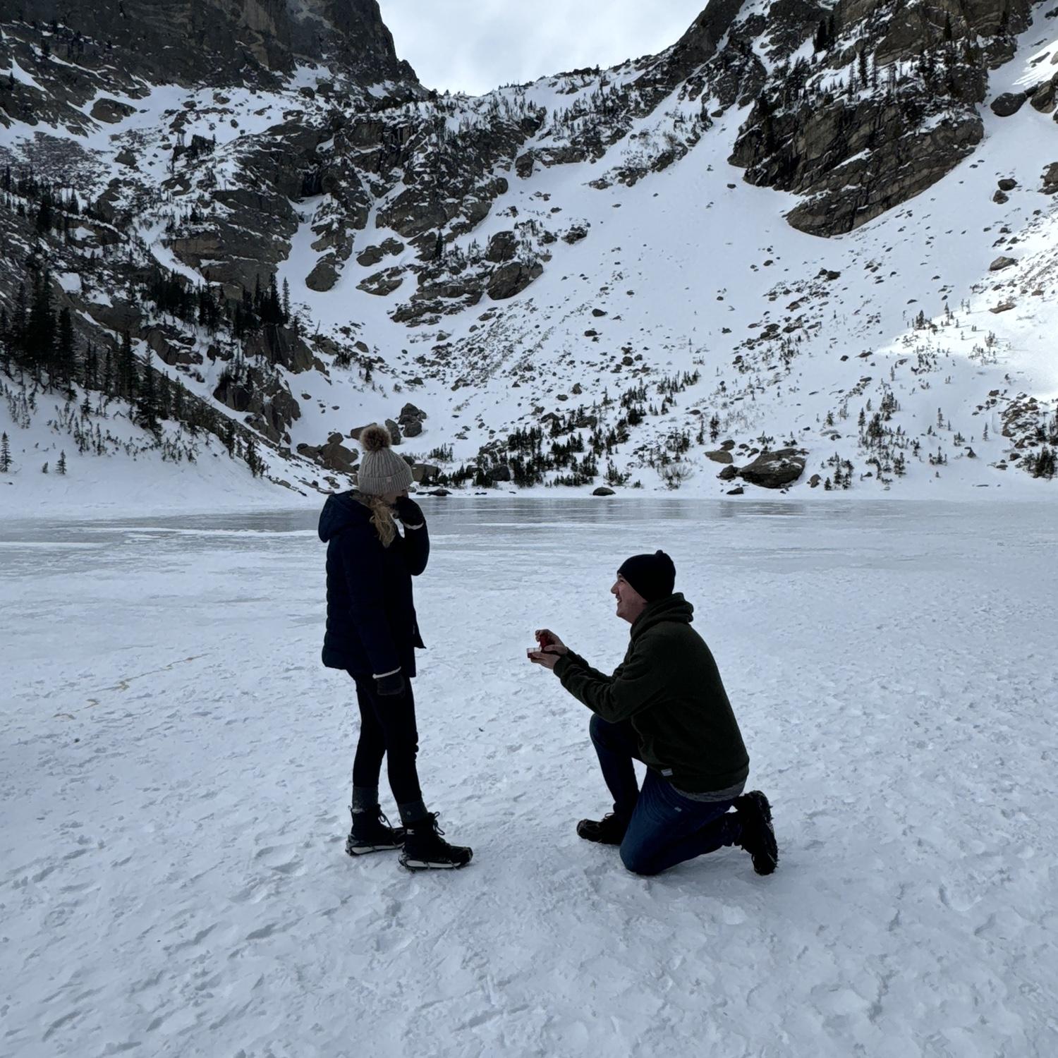 The day Jarred proposed at Emerald Lake in Colorado - 12/31/23