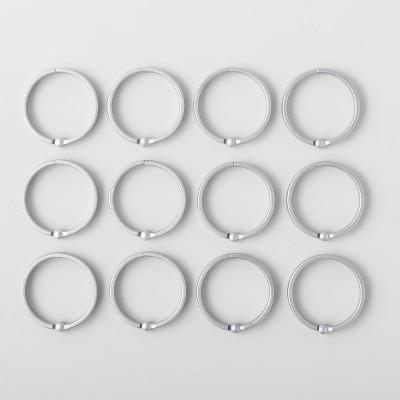 O Ring Aluminum Shower Curtain Hooks - Made By Design&#153;