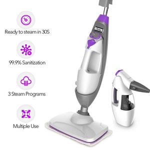 LIGHT 'N' EASY - Steam Mop - Steam Cleaner Multifunctional Steamer, Worked as Floor Steam Cleaner Handheld Garment Steamer Carpet Cleaner Window Cleaner 5-In-1 Electric Floor Mop with 1 Mop Pad 11.5Oz Tank, 20FT Cord