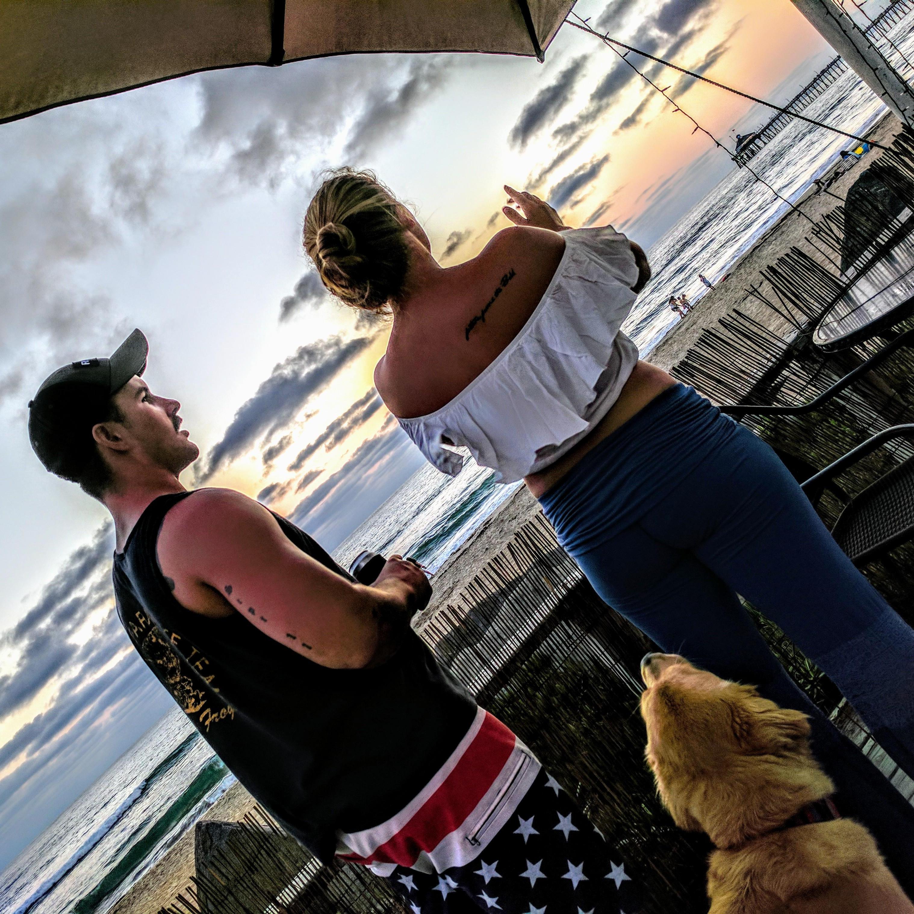 Looking out to the horizon for dolphins has become one of our favorite things to do