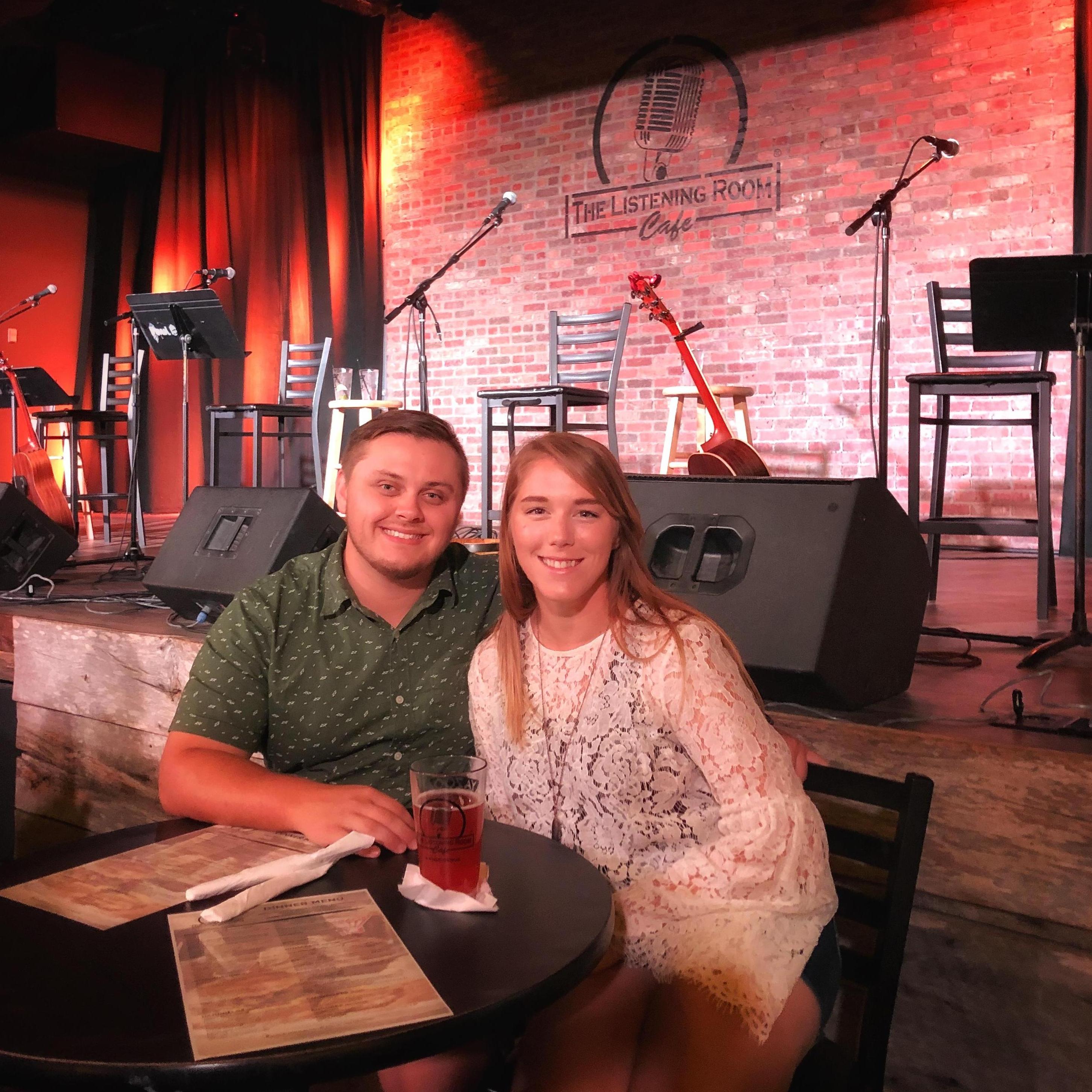 Adam and Shan at the Listening Room in Nashville!