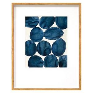 Framed Watercolor Abstract Blue 22"x28" - Project 62™