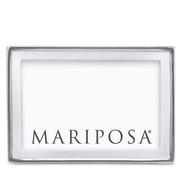 Mariposa Signature White 4" x 6" Picture Frame