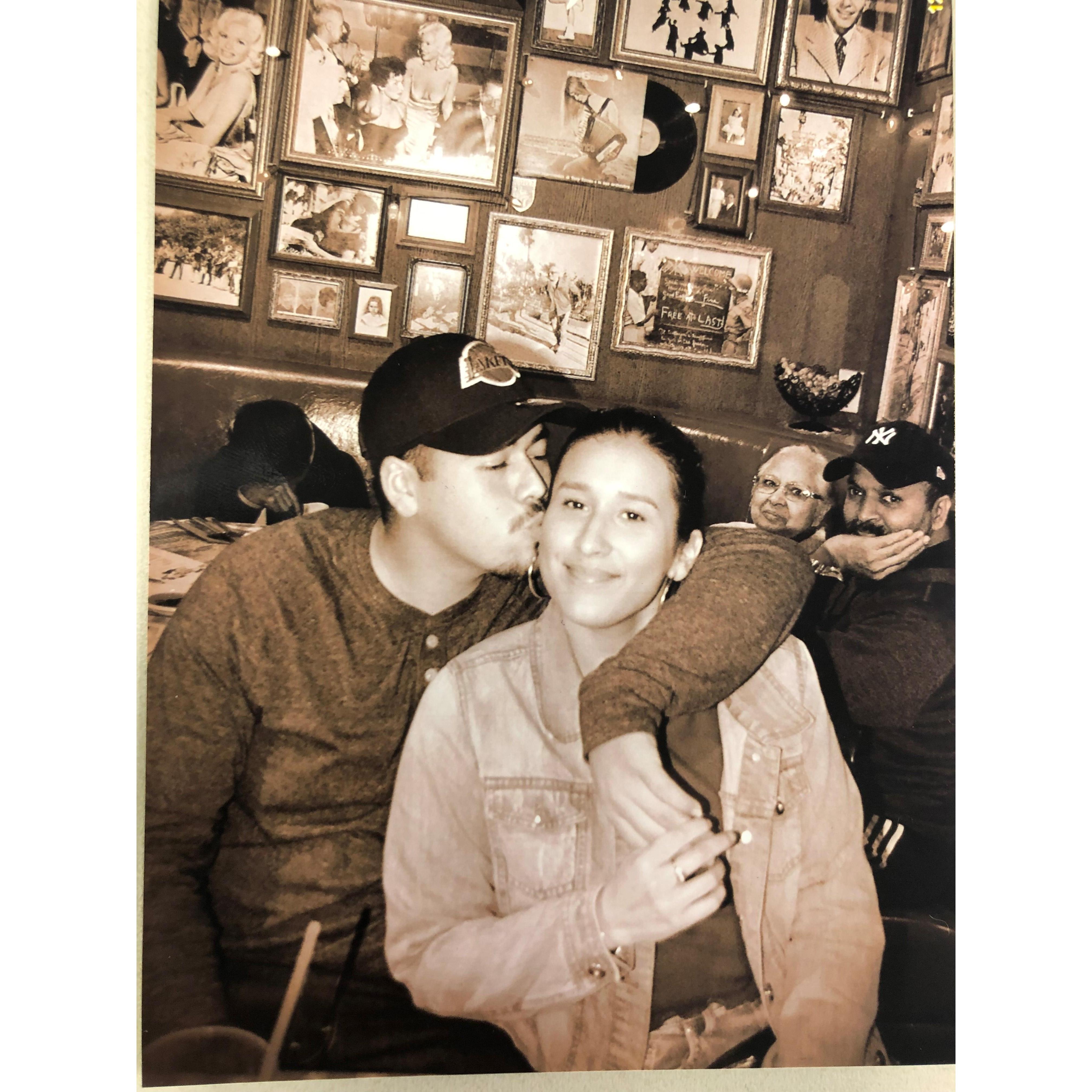 We went to Buca Di Beppo to celebrate Gabriel's little sister's birthday! (Look at the guy in the back lol)