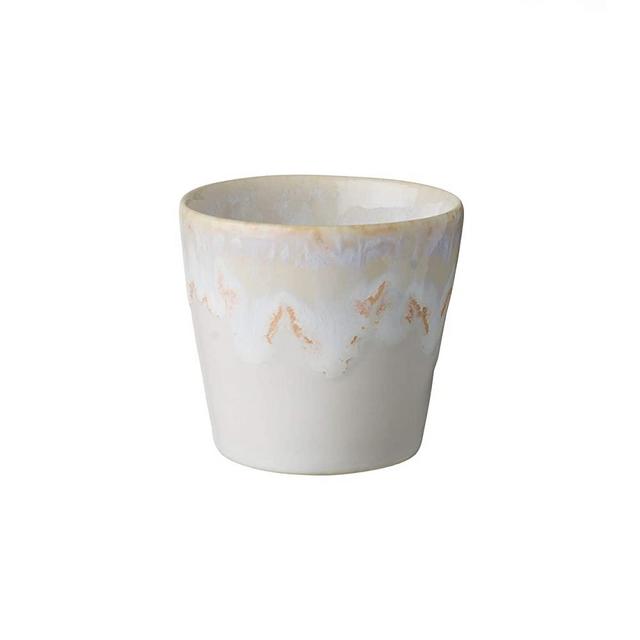 COSTA NOVA Stoneware Ceramic Dish Grespresso Collection Espresso Cups 6-Piece Set, 3 oz (White)