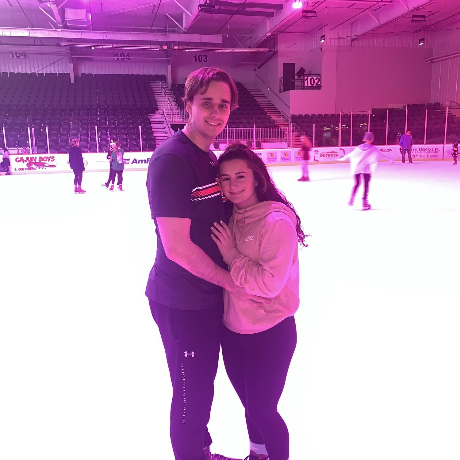 Our first (and last) time ice skating together