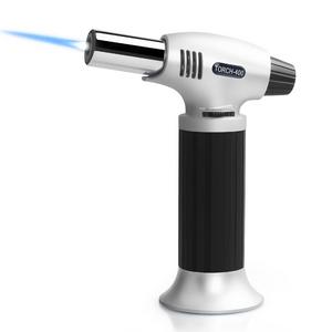 Authenzo Kitchen Butane Torch Lighter (Butane Gas Not Included,Black)