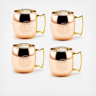 Monogram Moscow Mule Mug, Set of 4