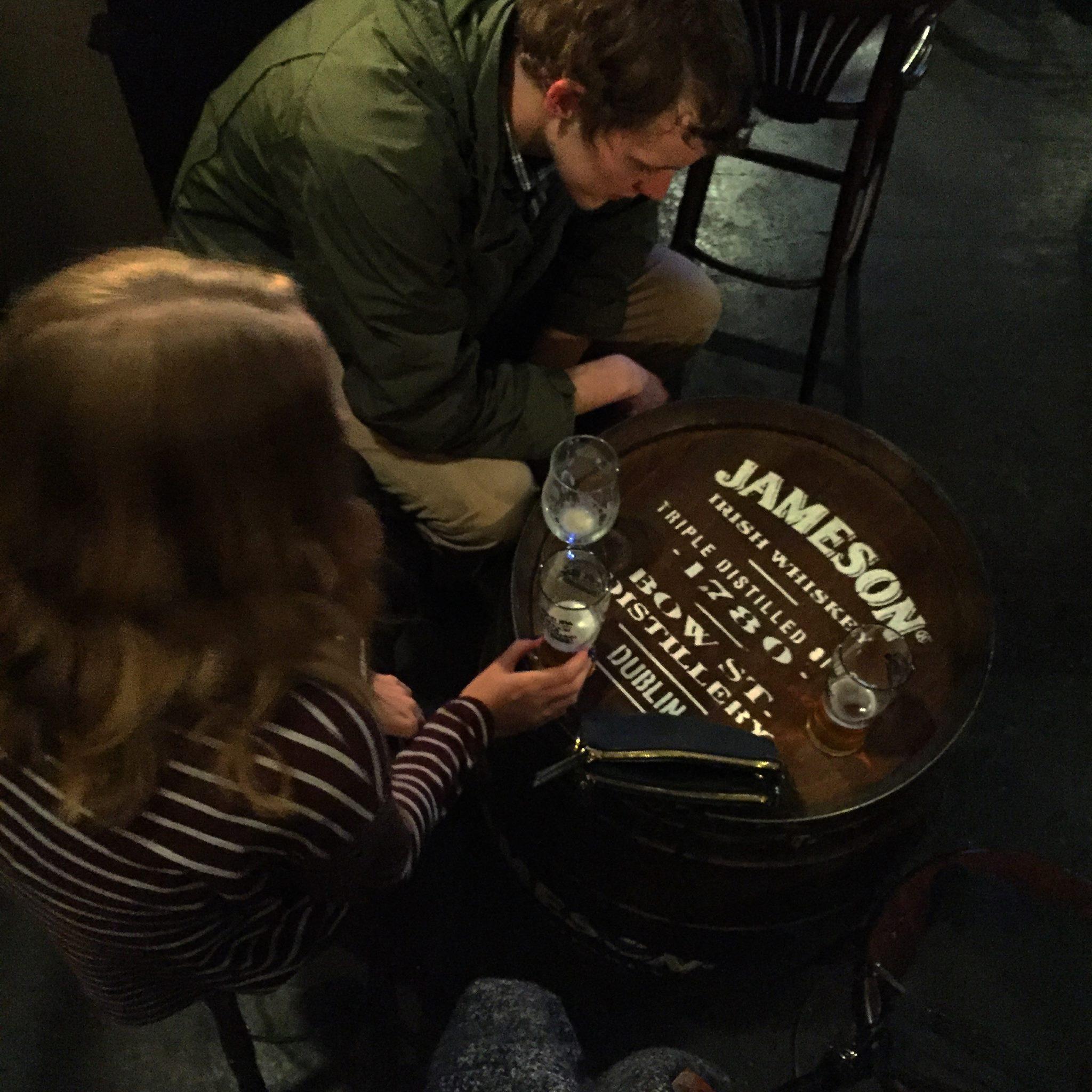 The first night we met, at an Irish bar in Paris, introduced by Sarah High.