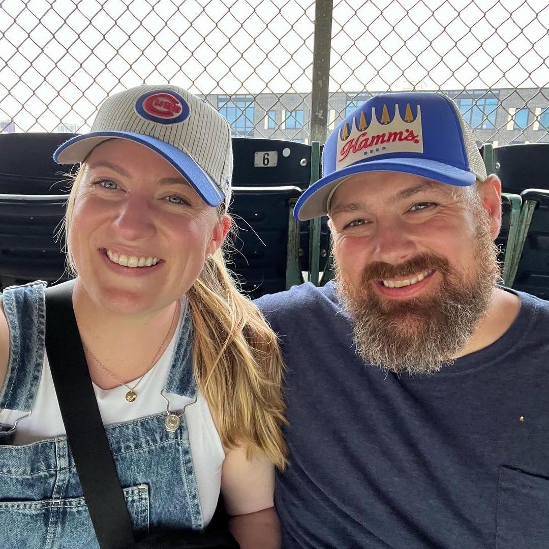 Cubs game on one of Vince’s many trips to Chicago while Gina was in her nursing program