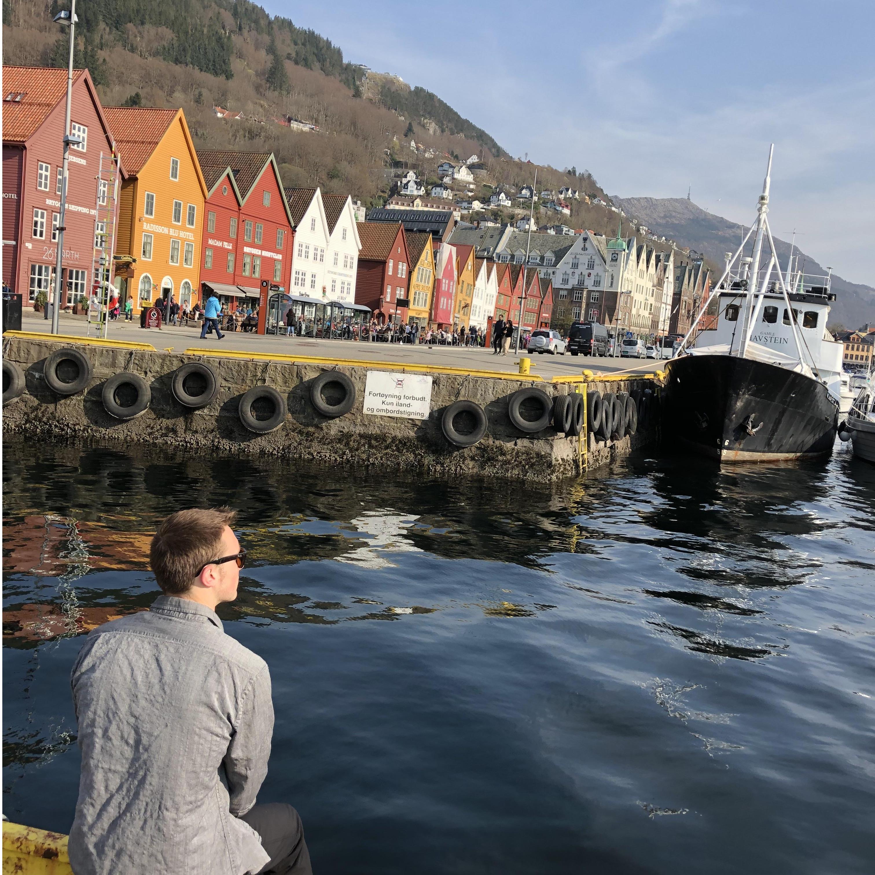 Hanging out in Bergen, Norway