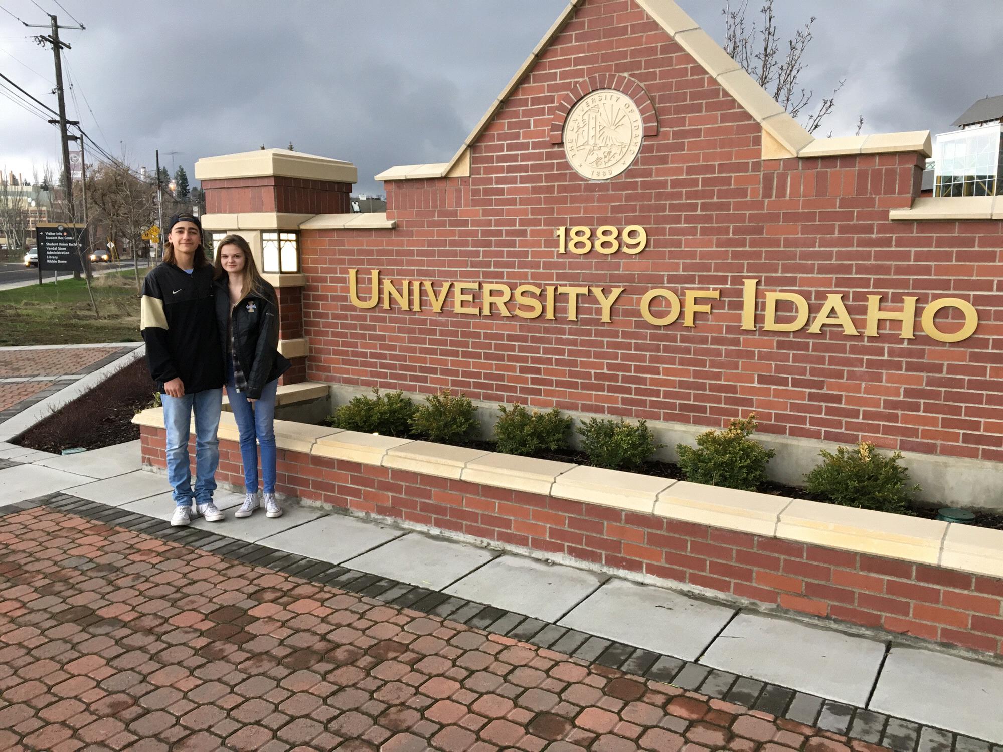 Introducing Michael to Jessi’s dream college. The University of Idaho. March of 2017