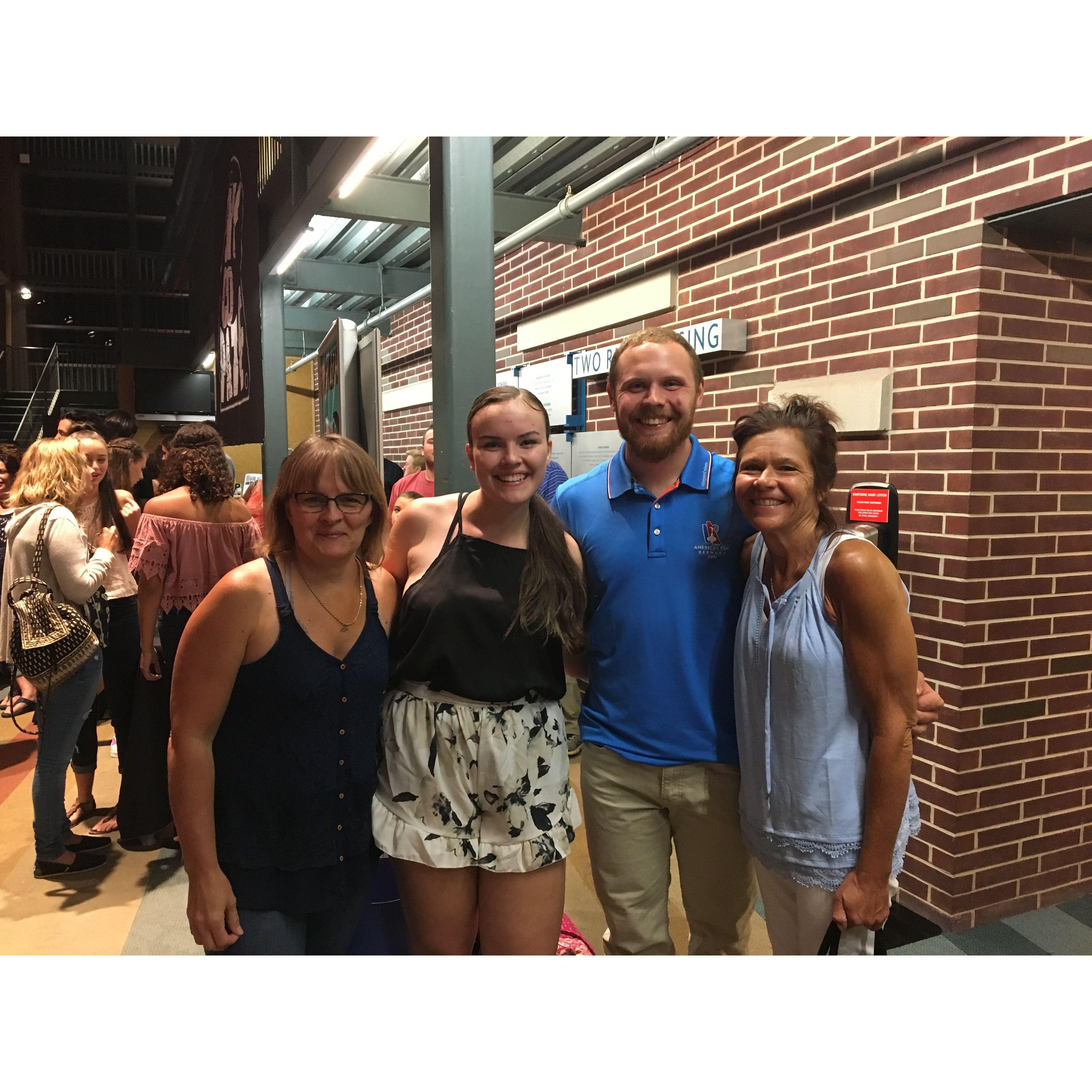 August 2017: Joe & Mrs. Scanlon came to watch Caitlin tap dance in her company's show