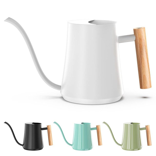 Green Moon Water Can Indoor Plant White 35oz with Long Spout Mini Water Can Indoor Metal Watering Can Pot for Indoor House Plant Bonsai Outdoor Garden Flowers Modern Decorative