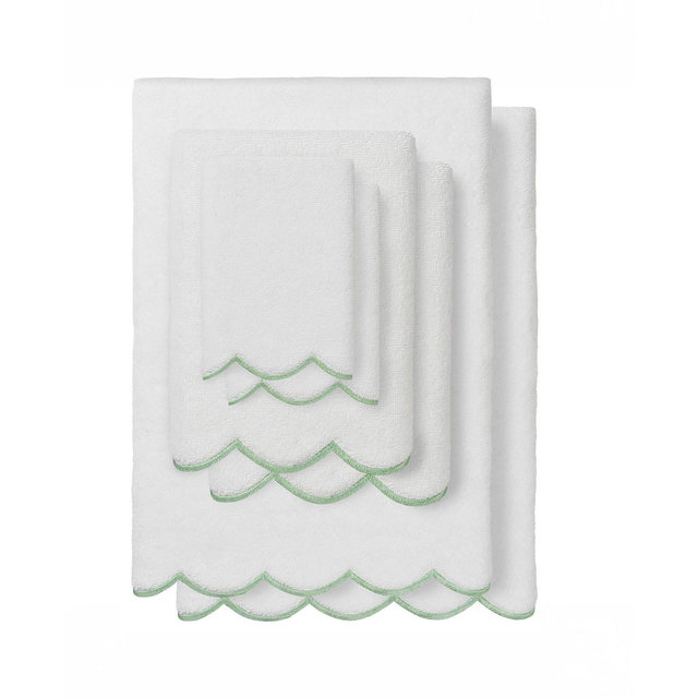 Linum Home Adornia Scallop Cotton 6-Pc. Towel Set