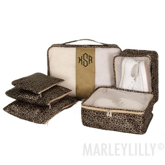 Monogrammed Packing Bag Set