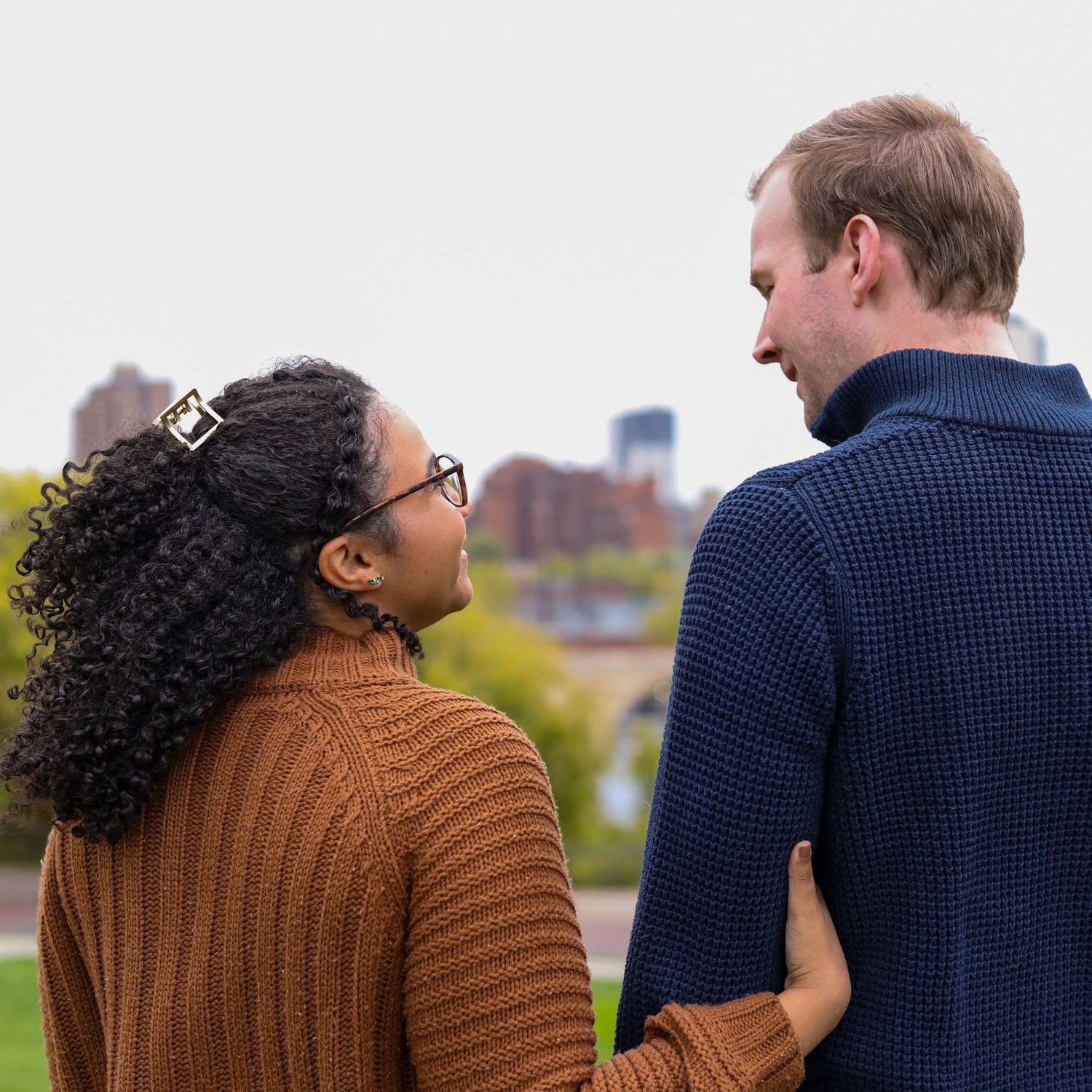 Engagement Photoshoot at our proposal location, Gold Medal Park! Photographer: MJ Eischen @hexofhoney