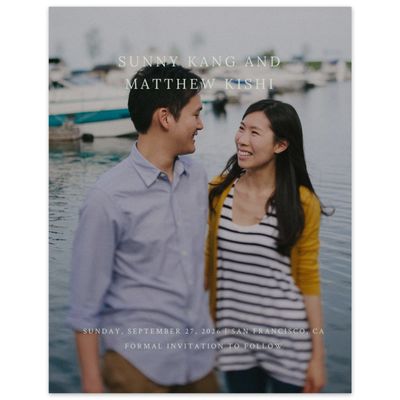 Light Sage, Green Wedding Digital Save the Date - Montecillo Photo