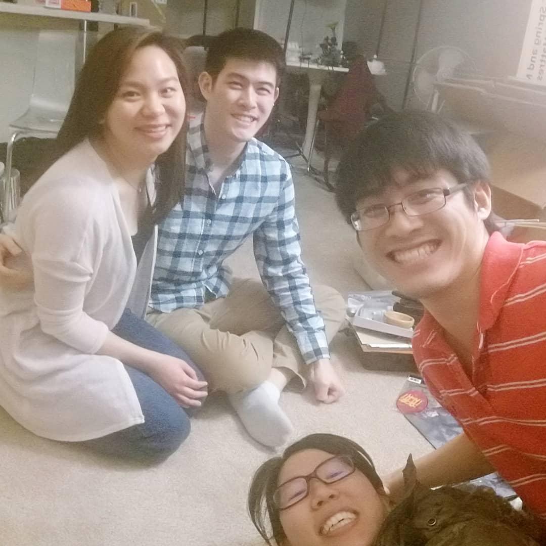With Jeff's brother and his then-girlfriend-now-wife Tanya