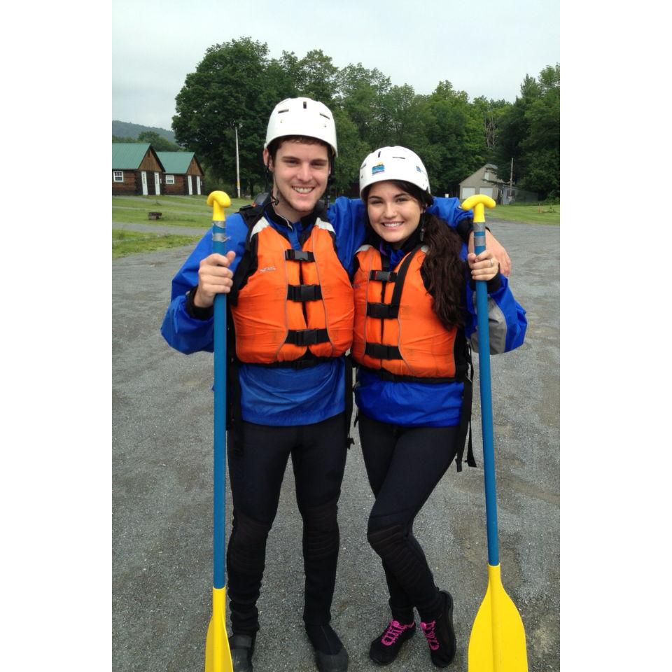 2013. We went white water rafting in Maine with Tyler's family!