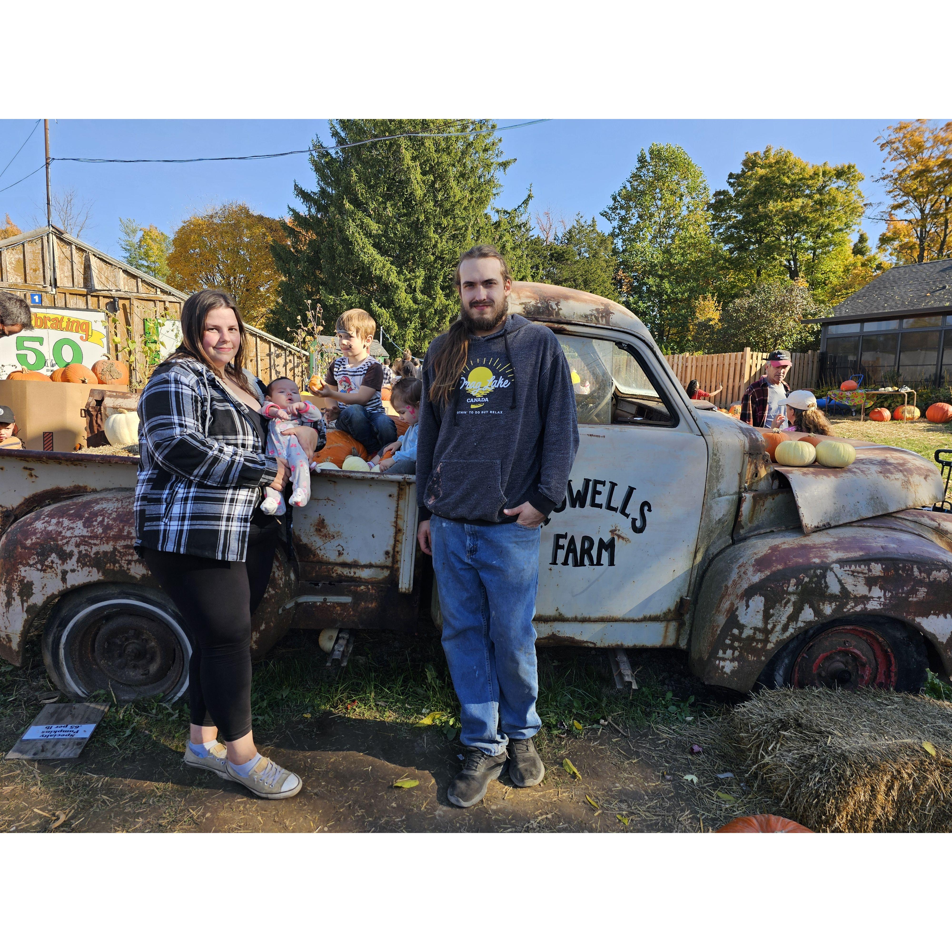 Our Pumpkin Hunt at Howell's Farm, October 2024