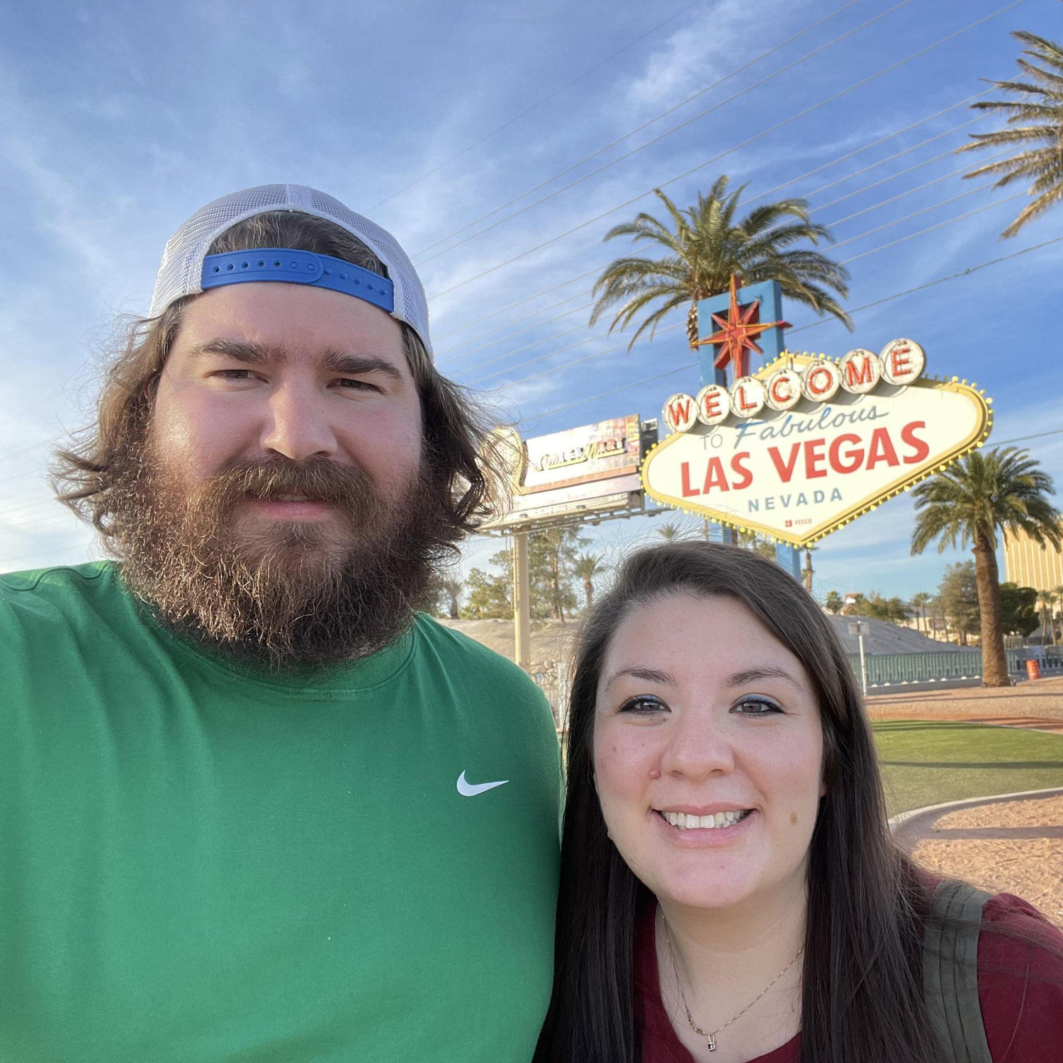 Second trip to Vegas...first time taking a picture with the Las Vegas sign.