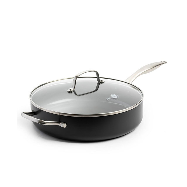 GreenPan Canterbury Healthy Ceramic 5 Quart Nonstick Saute Pan with Lid