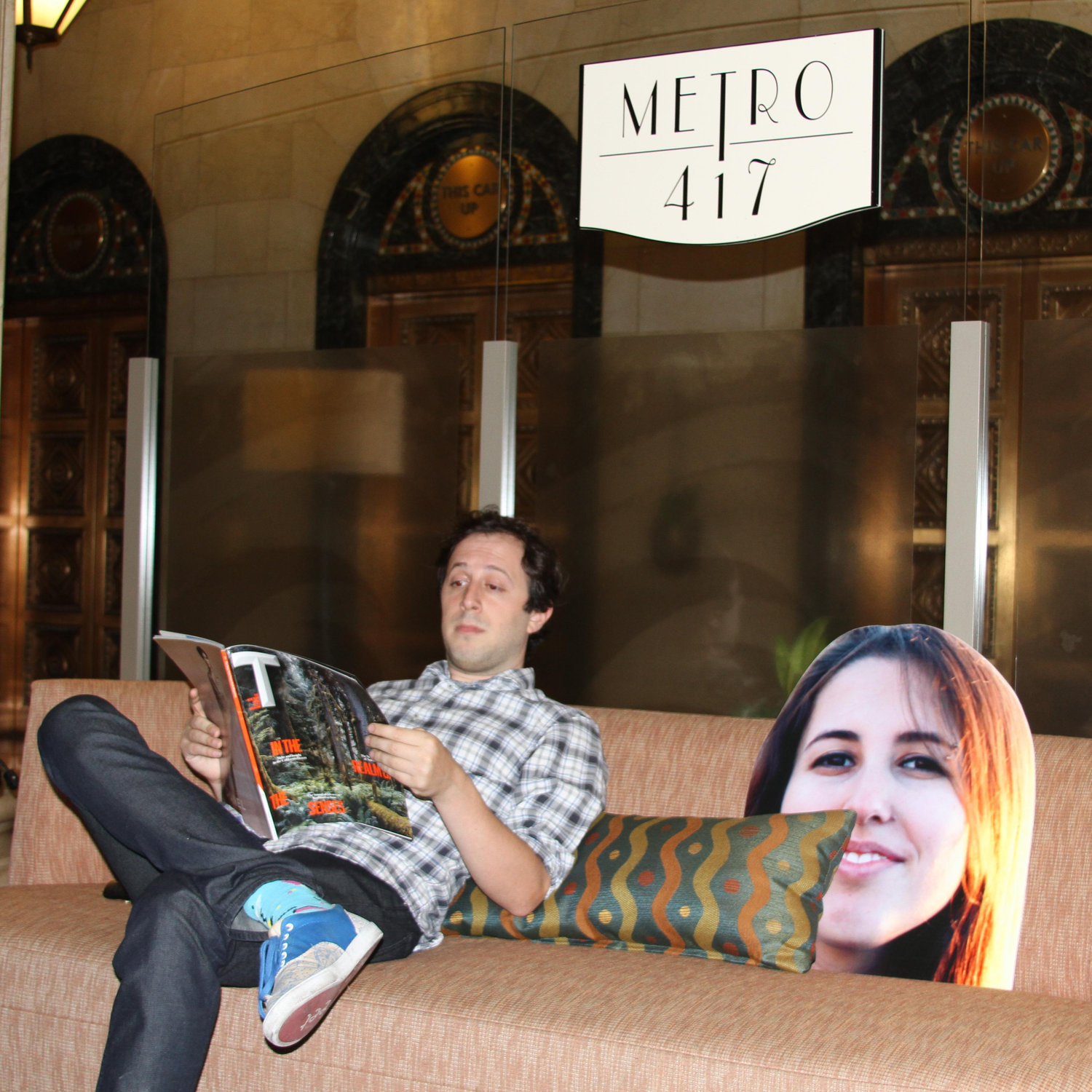 Chillin' in our lobby!