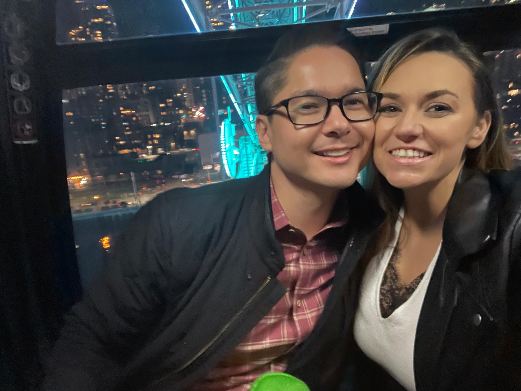 Our first Ferris Wheel ride together!