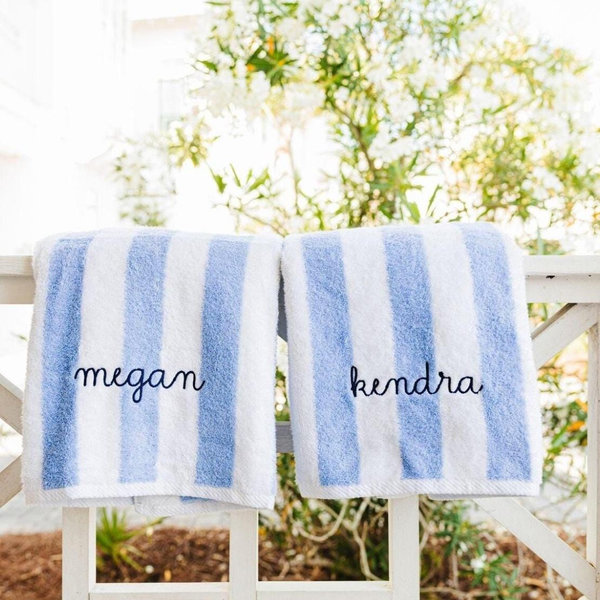 Embroidered Cabana Towel