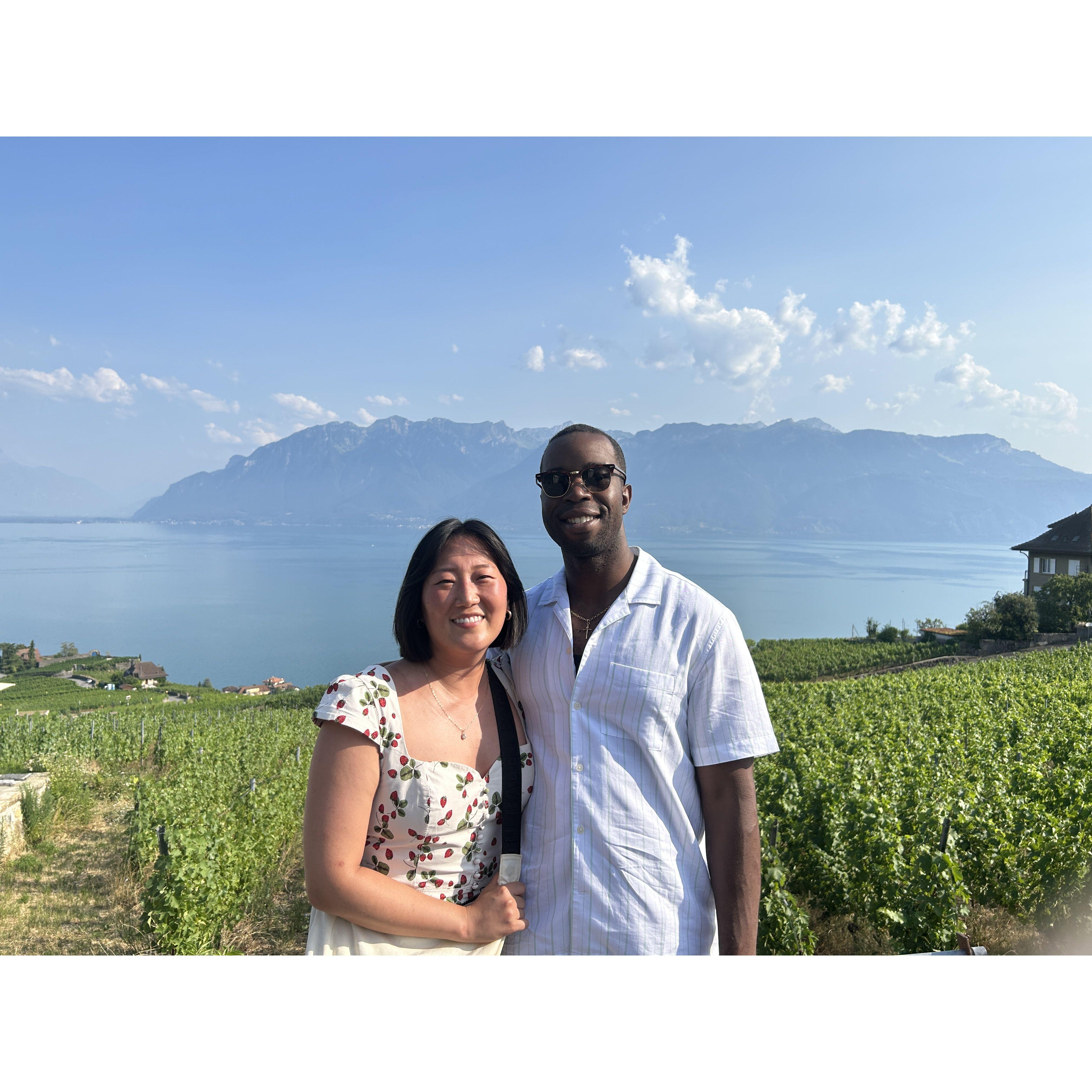 July 2023 -- Lake Geneva in Switzerland