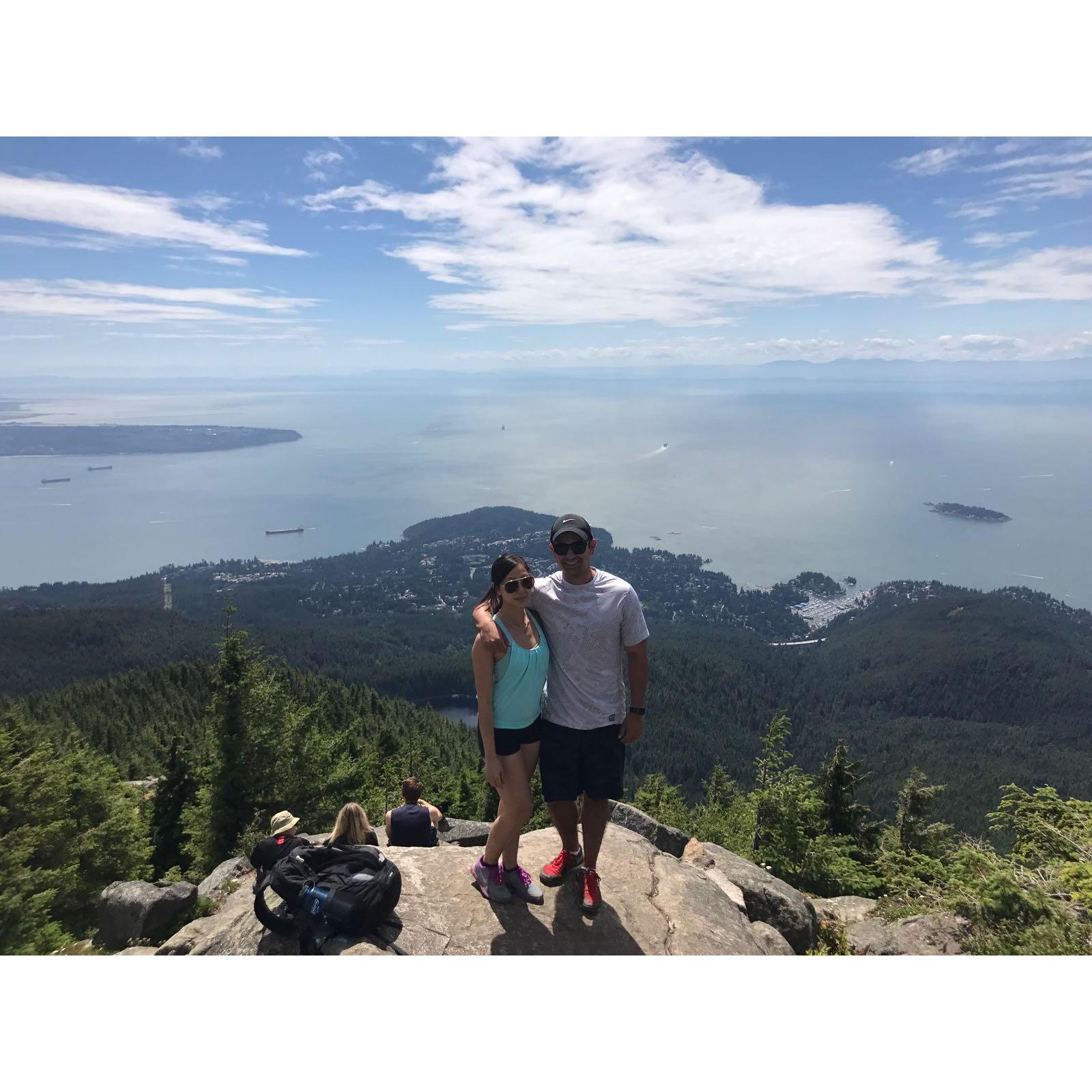 Our first photo together - Eagle's Bluff, BC