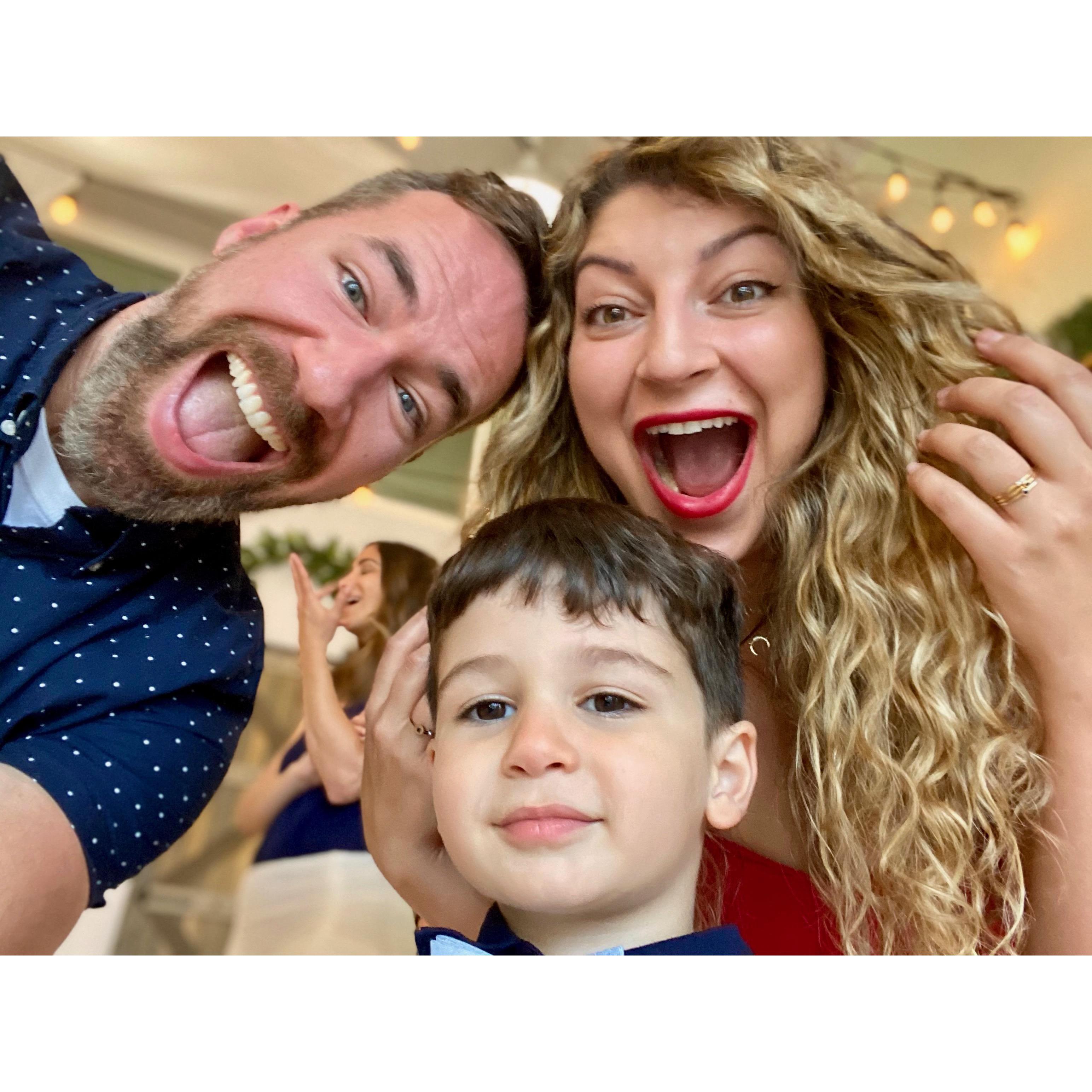 Attending our first birthday party together!