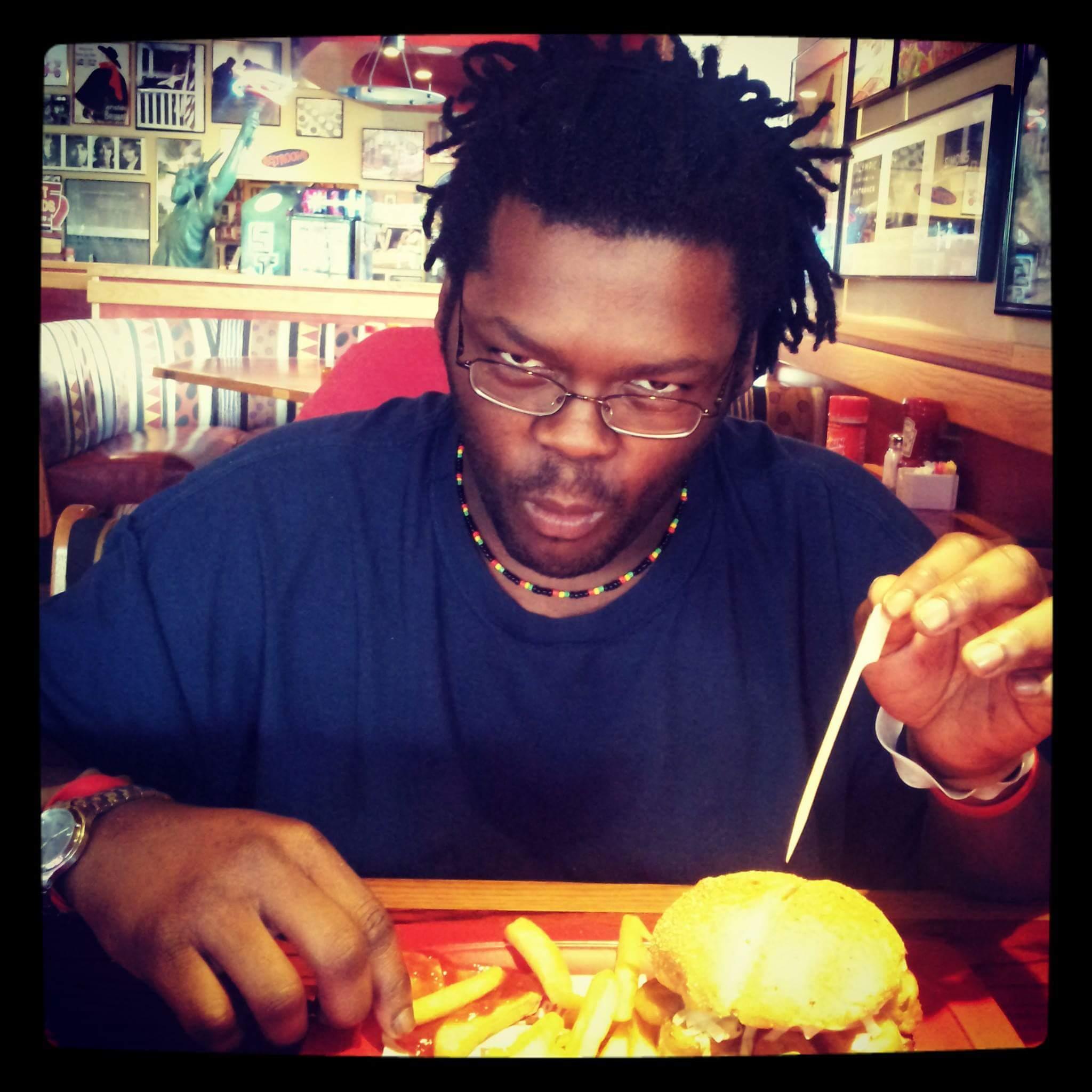 One of our many food pics! This is at Red Robin. Our first date place.