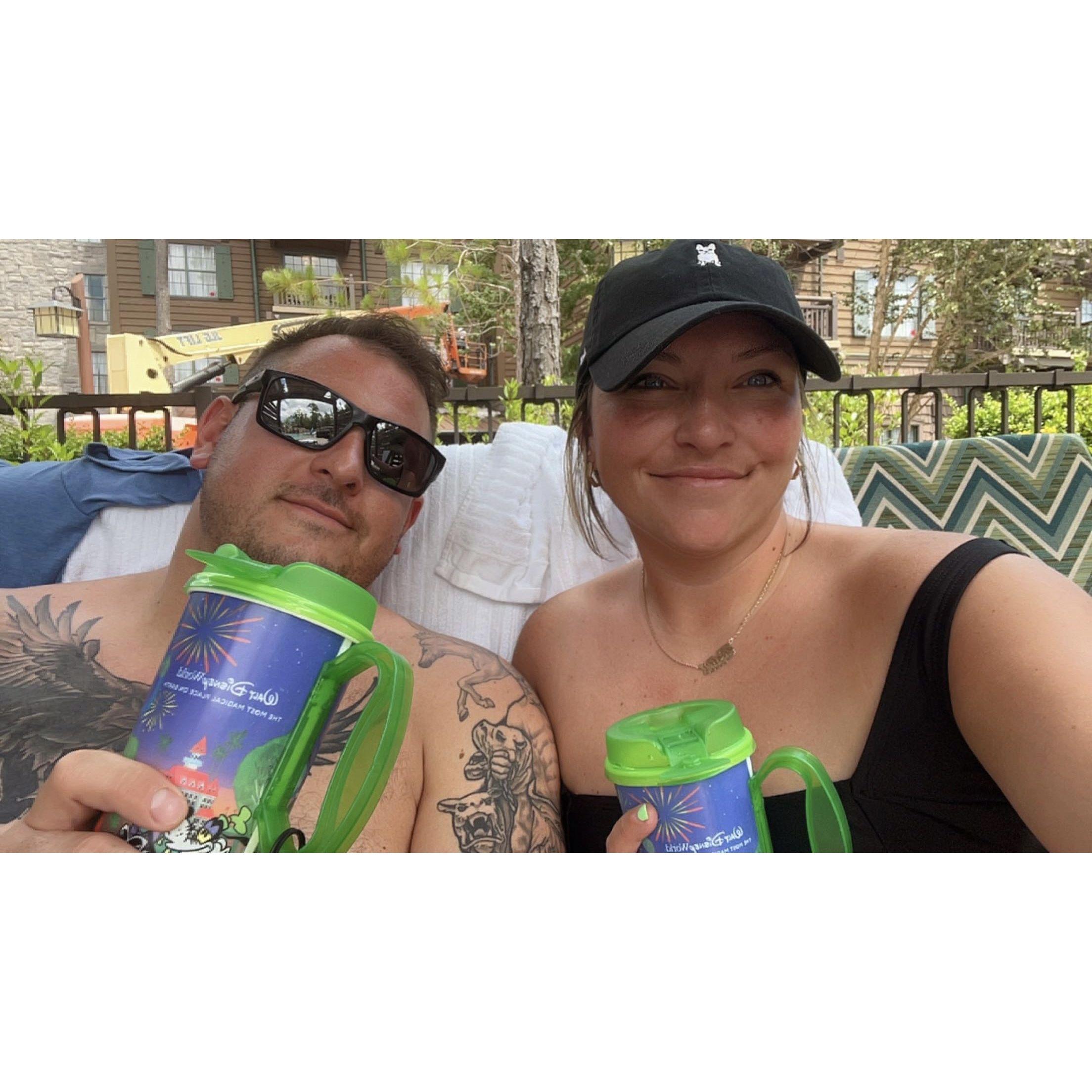 cocktails for 2 - poolside !