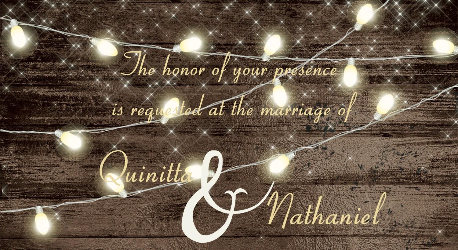 The Wedding Website of Quinitta Herring and Nathaniel Windes