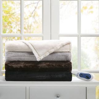 Heated Duke Faux Fur Heated Throw