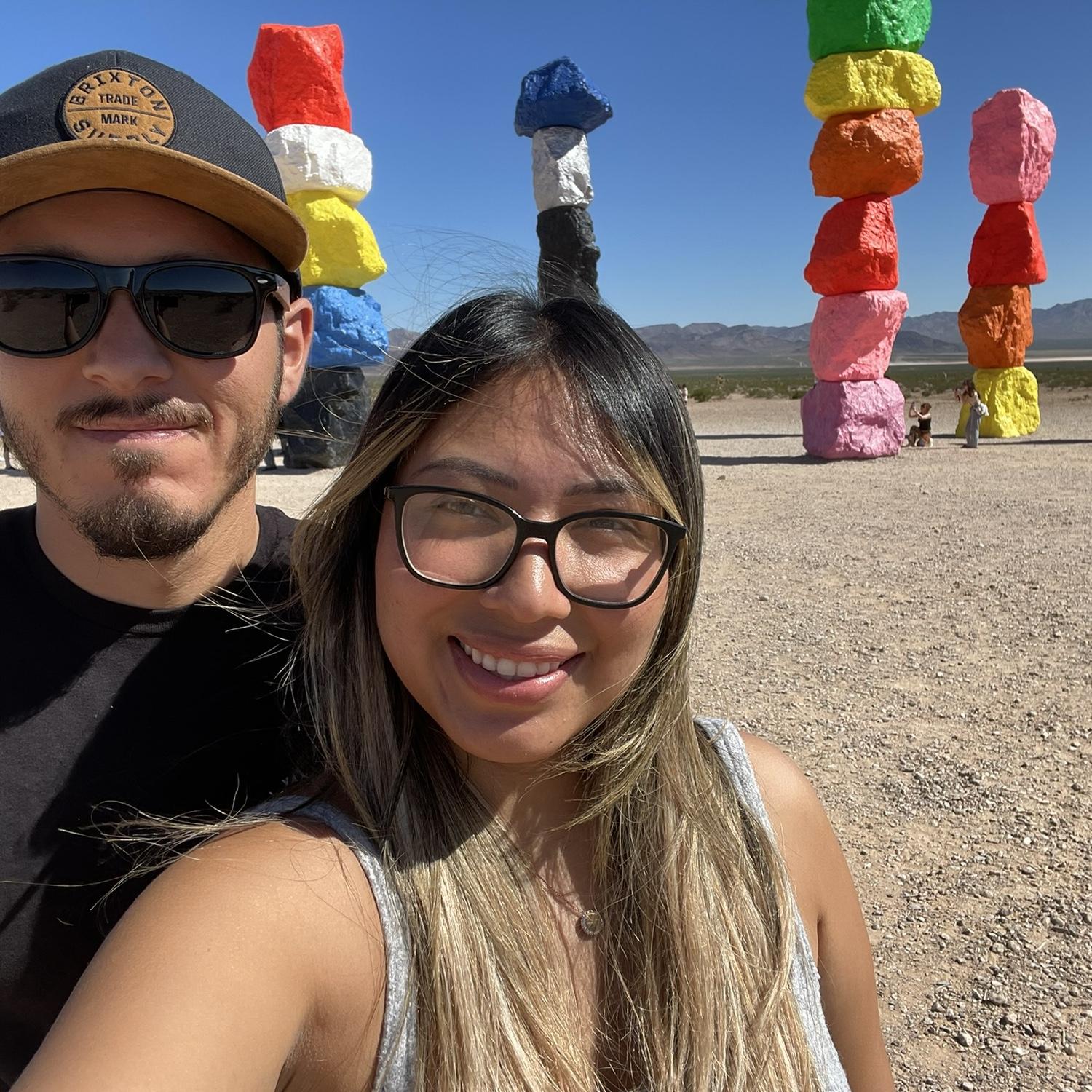 Stopped by these cool rocks in Nevada