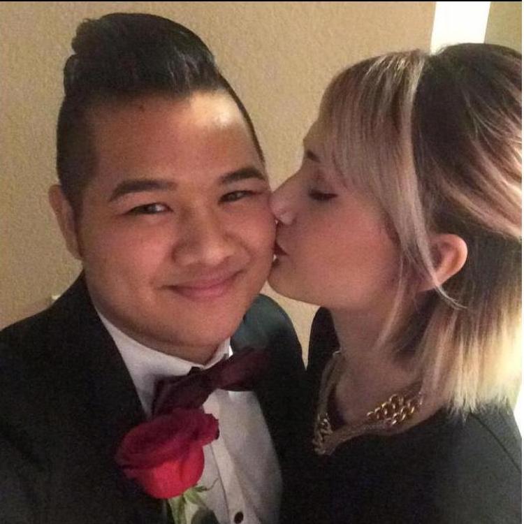 From our very first Valentine's Day together. Ace set the bar real high and has yet to top that one.