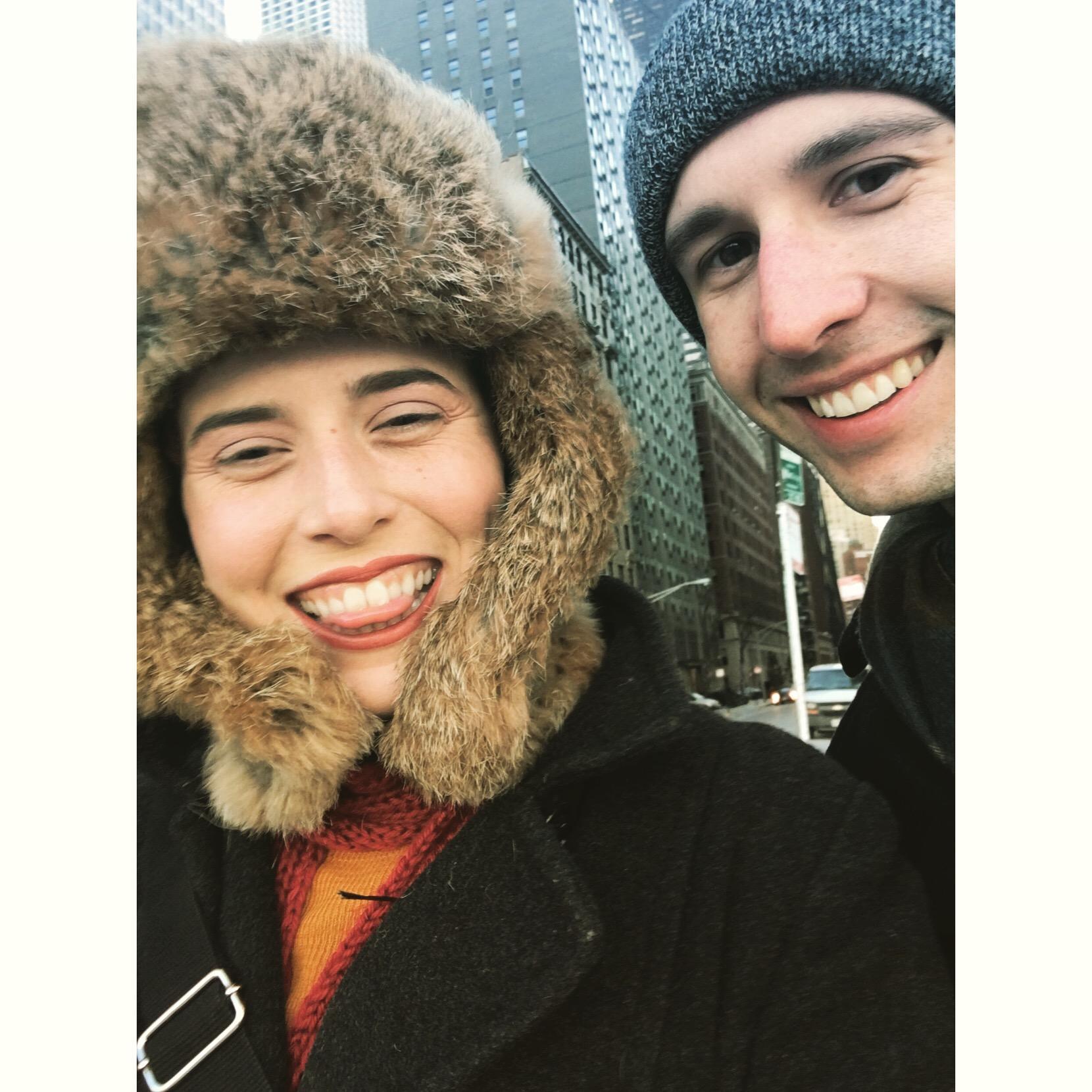 In Chicago during the big freeze.