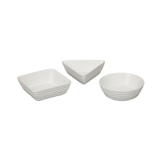 Le Creuset Stoneware 3 Piece Tapas Dishes Set