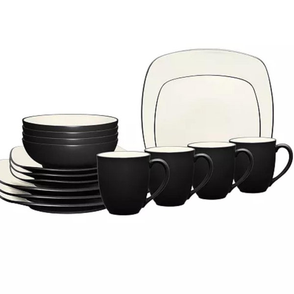 Colorwave Square 16 Pc. Dinnerware Set, Service for 4