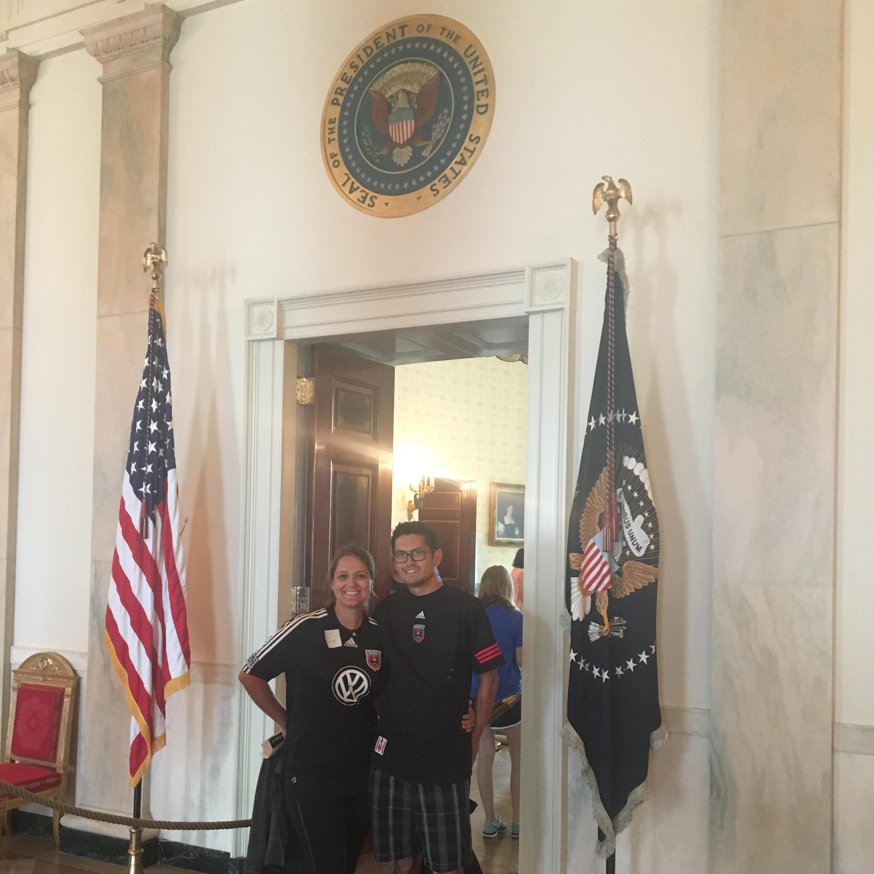 Visiting White House before D.C. United Game