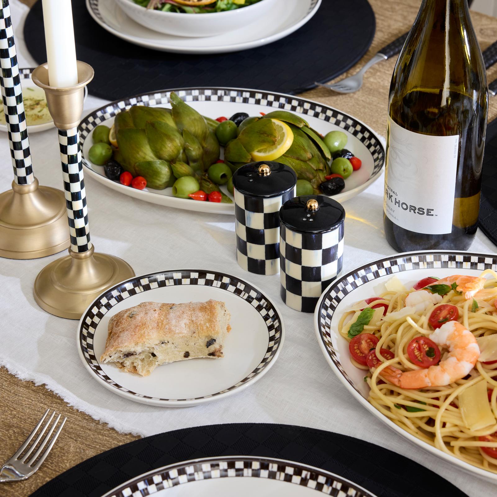 MacKenzie-Childs, Courtly Check Everyday Stoneware Small Plate