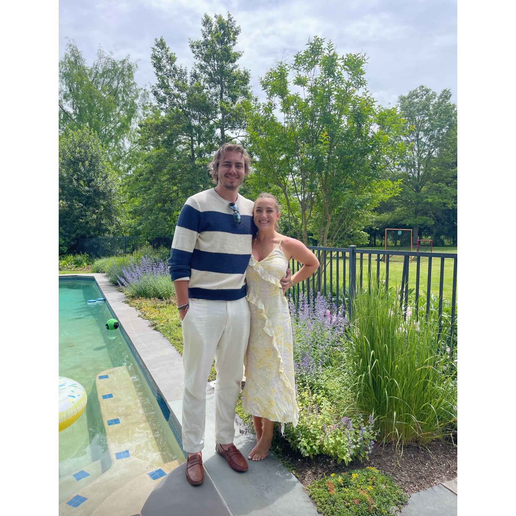 Nick's first time in Princeton, NJ, meeting Julianna's family.